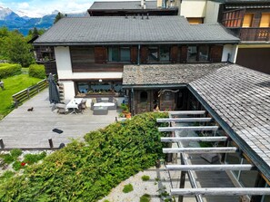 House, Home, Roof, Cottage, Slope, Balcony, Garden, Porch, Yard, Estate