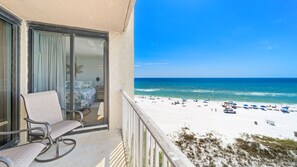 View of the beach and the Gulf!