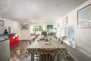 Sparnal Stitch and the Annexe, Rock. Ground floor: The heart of the home is the characterful farmhouse-style kitchen
