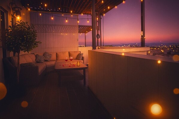Romantic Rooftop Twilight