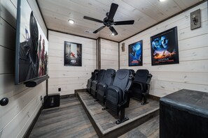 Family time is always better when everyone’s together at the movie theater, watching their favorite shows.