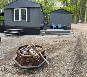 Adjoining 2 bedroom unit available to rent in addition to Large unit - firepit
