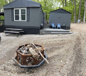 Adjoining 2 bedroom unit available to rent in addition to Large unit - firepit