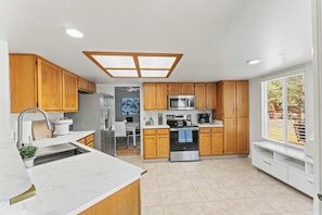Plenty of space, natural light, and everything you need to cook, serve and enjoy.