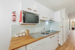 The kitchen has everything you need to make delicious meals