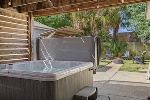 Soak up the sun by day and relax in the hot tub by night!
