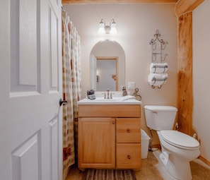 Bathroom with shower and tub