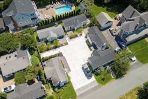Aerial view of the Ellery Beach Bungalows