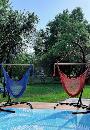 "Swing into serenity—your perfect hangout awaits!"