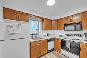 Indoors, Kitchen, Appliance, Refrigerator, Microwave
