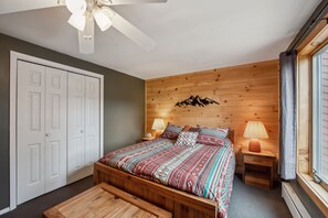 Indoors, Lamp, Bed, Furniture, Hardwood