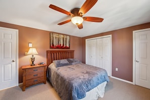 Indoors, Appliance, Ceiling Fan, Bed, Furniture