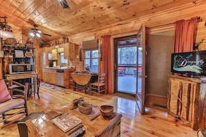View of living room/kitchen