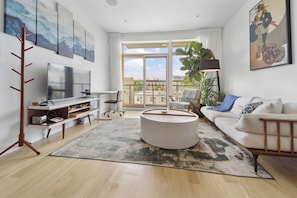 Living space with sun and sky.
