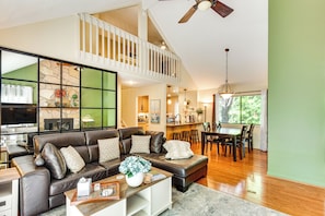 Living Room | 1st Floor | Central A/C & Heat | Free WiFi