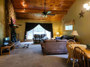 Sunset Maple Cabin Living Room