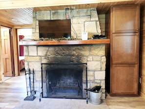 Cabin Fireplace
