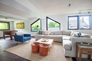 Spacious living room perfect for lounging, streaming, and making memories