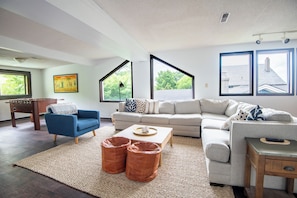 Spacious living room perfect for lounging, streaming, and making memories