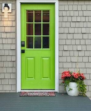 Front door.