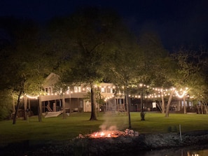 Two Houses at Night