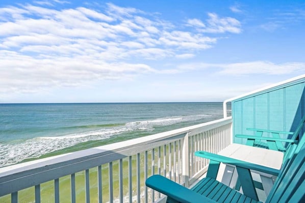 Enjoy your morning coffee and watch the dolphins and enjoy the stars at night
