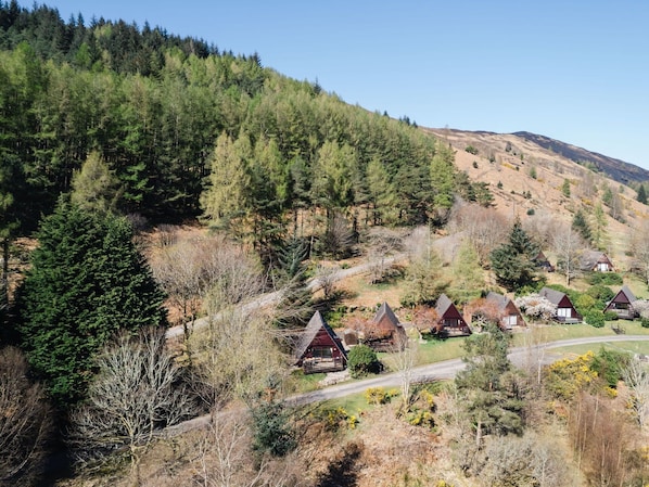 Baum, Blatt, Vegetation, Haus, Hochland, Strauch, Landschaft, Ländliches Gebiet, Wald, Menschliche Siedlung