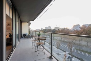 Your private balcony, your perfect escape. Enjoy the Santiago air from the comfort of your own terrace.