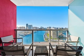 Private balcony with water views!