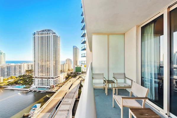 Amazing water views from your own private balcony.