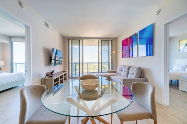 Dining area and living space
