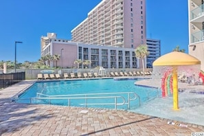 Dip and enjoy the outdoor pools too