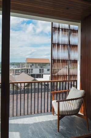 Uitzicht vanaf balkon