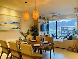 Beautiful decorated living area