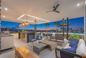 Gorgeous terrace with breath taking views, just steps from the apartment