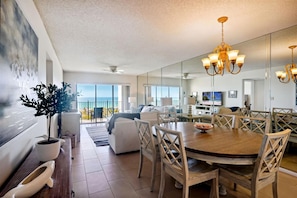 Dining Room with Beach views.