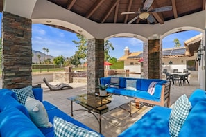 Relaxing poolside pavilion