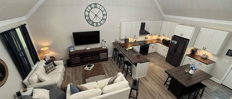 Living room and kitchen