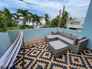 Private balcony from one of the bedrooms