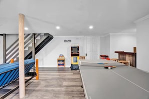 Challenge your friends to a friendly match on the ping pong table in the game room—fun for all ages!