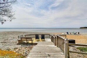 Cottage Exterior | Furnished Decks | Gas Fire Pit | Lake Views & Access