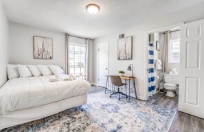 Bedroom with working space