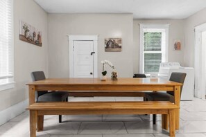 Large table for family meals