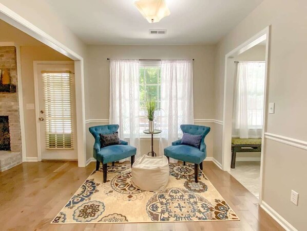 Quiet Corner with Fancy Rug