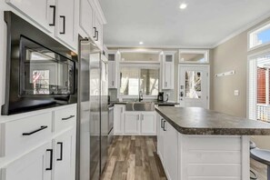 Kitchen and dining area