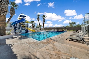 Water slide . Open seasonally.