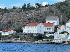 View of house from the sea