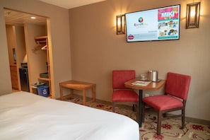 Seating space for 2, perfect place to plan your day!