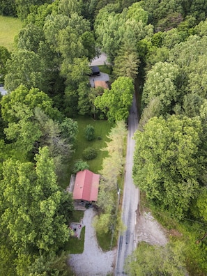 Tucked beneath a lush canopy of trees, this cabin offers total seclusion and peace 🌳🏡. Perfect for nature lovers, you'll feel worlds away while still being just a short drive from everything 🚗🍃