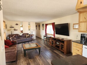 Open concept floor plan in this ranch style home.